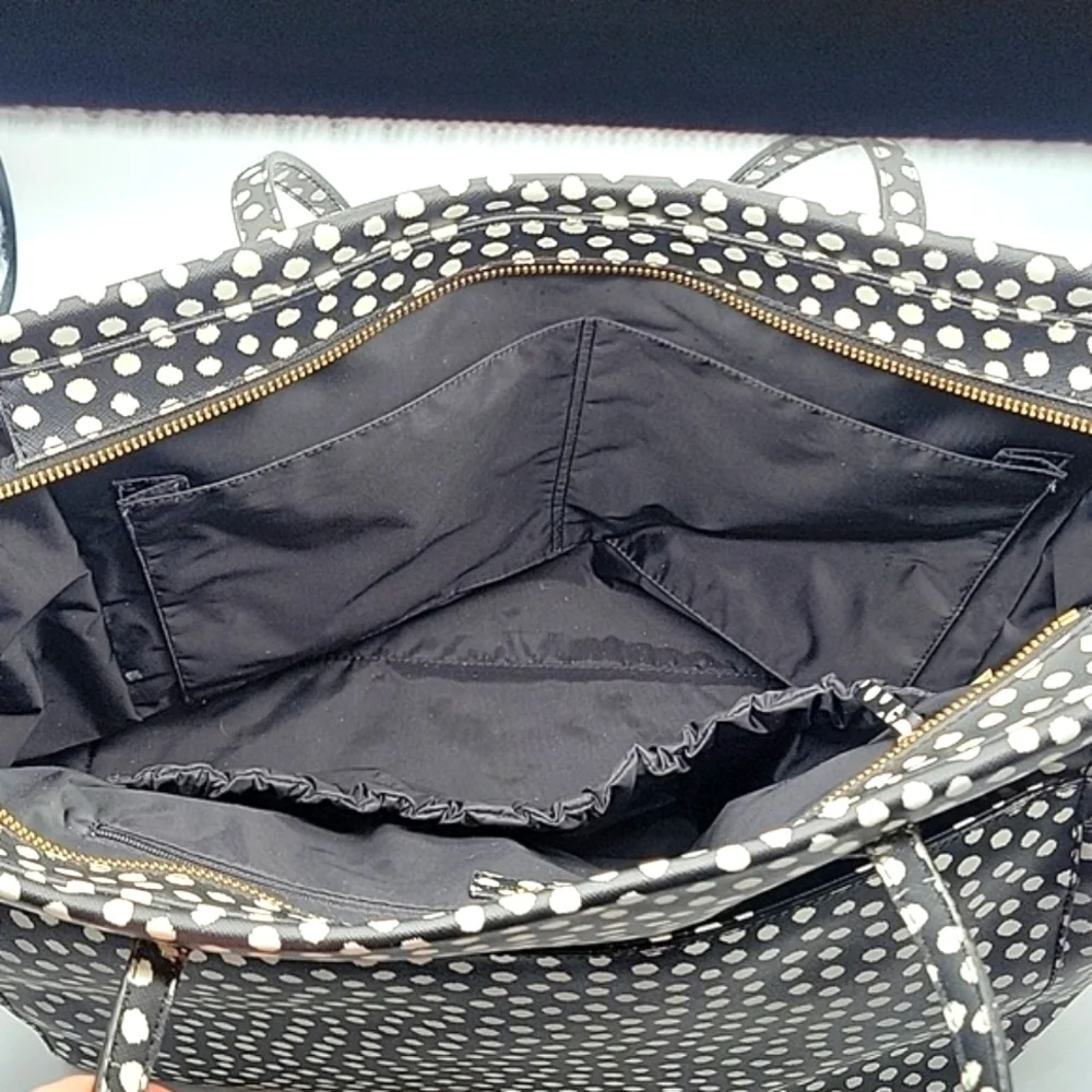 KATE SPADE Musical Dot Diaper Bag Black White - Picture 6 of 16